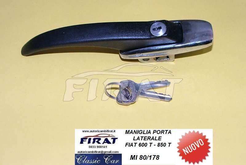 MANIGLIA PORTA FIAT 600T - 850T LATERALE 80/178
